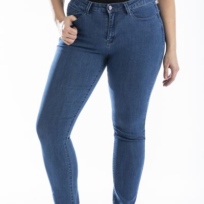 Jeans slim elasticizzati a vita alta