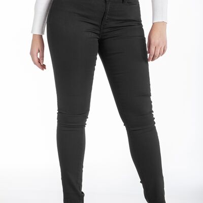 Jeans slim cintura alta elásticos - 2
