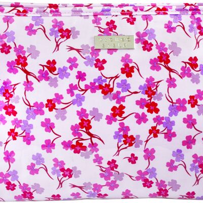 Trousse de maquillage trapèze WS Spring Blossom Pretty in Pink