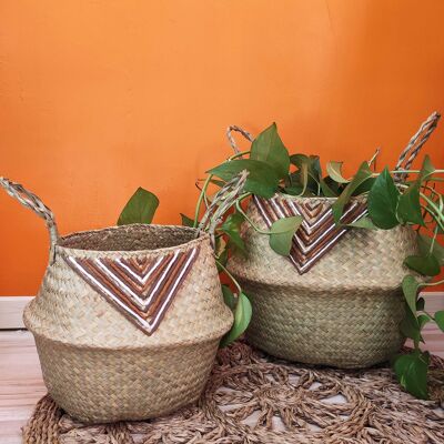 Wicker basket or flowerpot