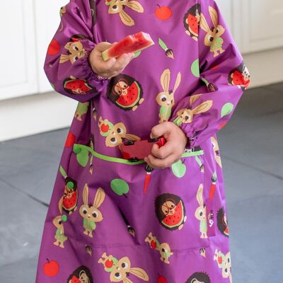 Long Length Coverall Bib - Plum Purple