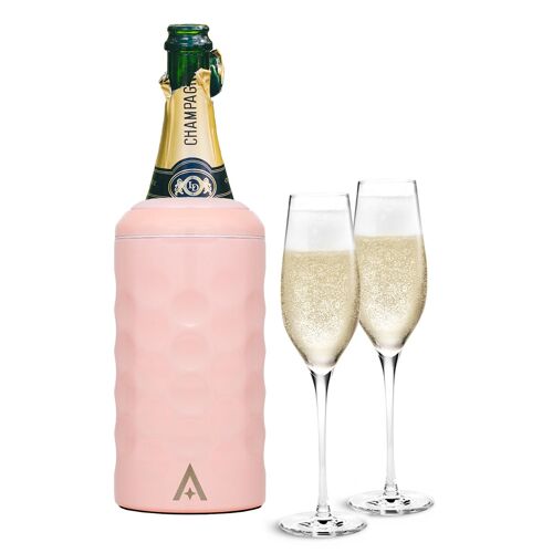 Wine and Champagne Cooler with Lid - Pink