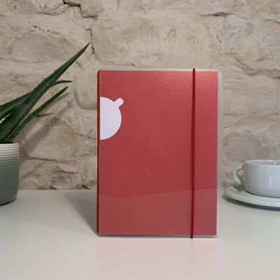 A5 perpetual notebook - red inside cover