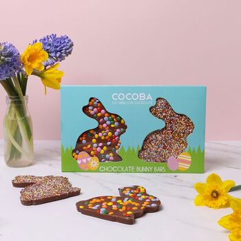 Ensemble de barres de chocolat de Pâques en forme de lapin 3