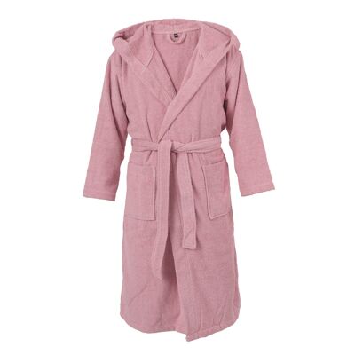 Vintage Pink Hooded Bathrobe