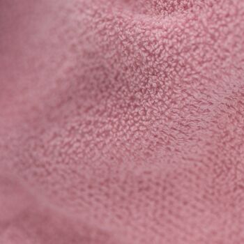 Peignoir à capuche rose vintage 4