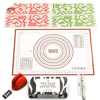 Ensemble de tapis à pâtisserie en silicone WAFE - 3PACK 1