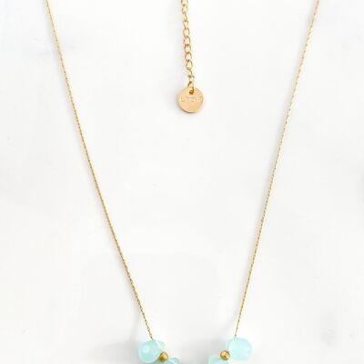 Blue drop necklace x5