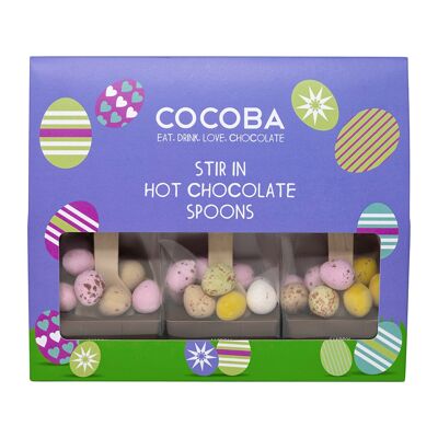 Ostern-Löffel für heiße Schokolade, Geschenkset mit 3 Stück