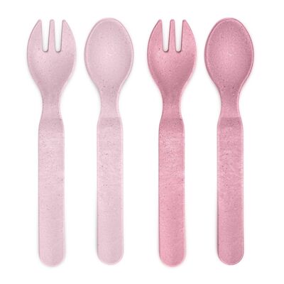 Growing Cutlery, 4 pieces, rose
