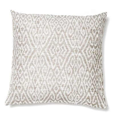 Coussin décoratif blanc-beige