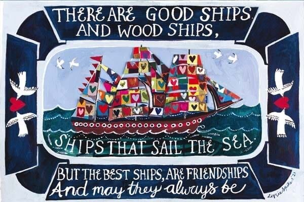 Impresión del cartel de las amistades