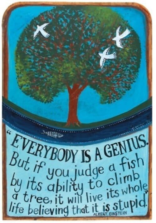 Everybody is a Genius Poster Print