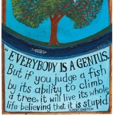 Everybody is a Genius Poster Print