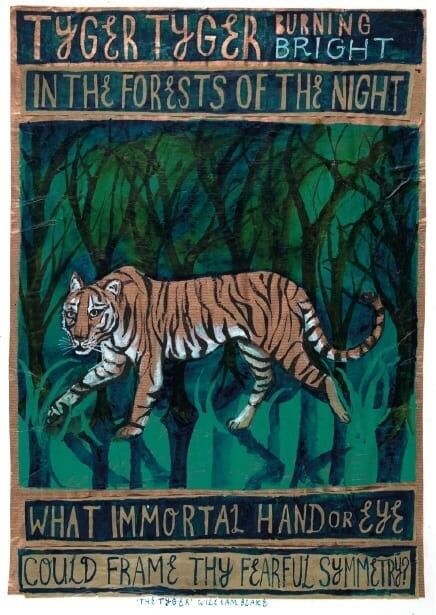 Impresión del cartel de tigre