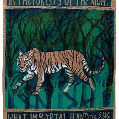 Impresión del cartel de tigre