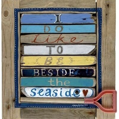 I do like to be… Square Greetings Card