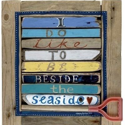 I do like to be… Square Greetings Card