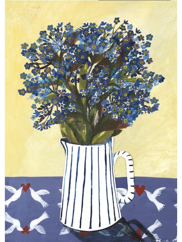 Non ti scordar di me grande biglietto di auguri