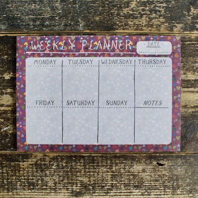 Hearts Weekly Planner