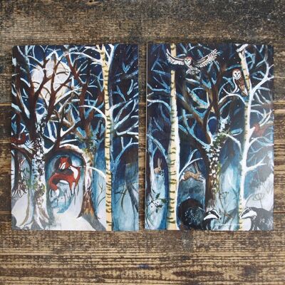 Forêt d'hiver – Carnet de notes