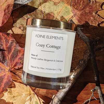 Cozy Cottage ▹ Woody Leather + Bergamot + Oakmoss