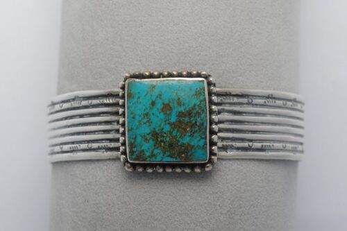 Bracelet turquoise amérindienne et argent 925