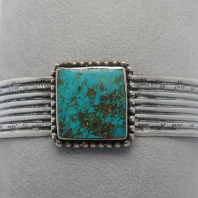 Bracelet turquoise amérindienne et argent 925