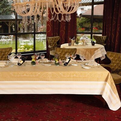 Nappe Anti tache Galerie Royale Reflets d'Or 174 x 254 cm coton & autres fibres