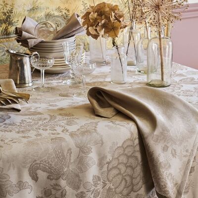 Serviette de Table Mille Giverny Naturel 54 x 54 cm métis lin & coton