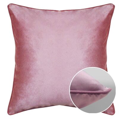 Housse de Coussin Velours Uni Blush-Rose 30 x 50 cm 100% polyester