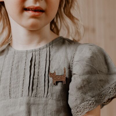 Brooch - Standing cat