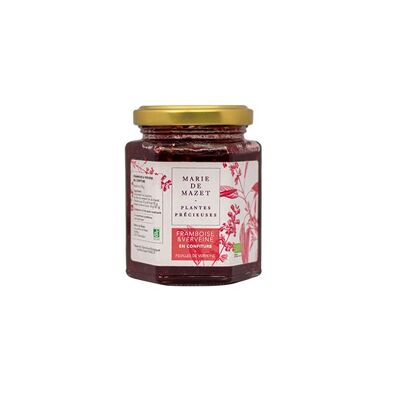 Raspberry jam / verbena leaves