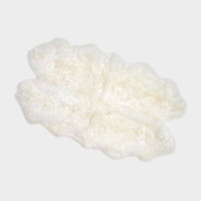 Organic quad sheepskin area rug