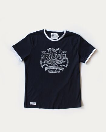 Tee Shirt Tonsor - Vintage Speed - Bleu 1