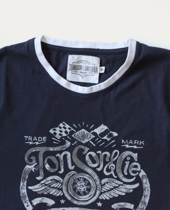 Tee Shirt Tonsor - Vintage Speed - Bleu 3