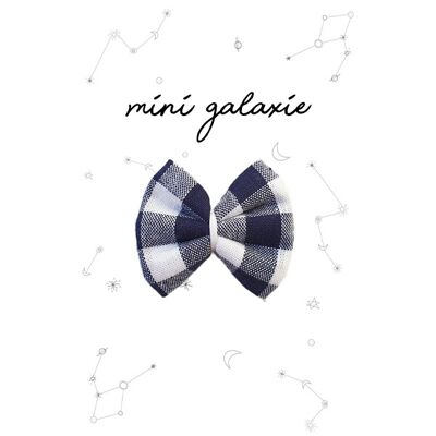 Mini bow barrette - Gingham
