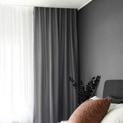 Curtain DOKIE - Dark Grey (Dim Out)