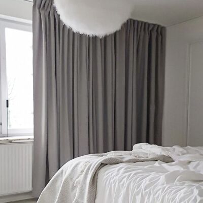 Curtain DOKIE - Light Grey (Dim Out) XL