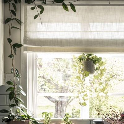 Roman Blind LINA - Warm White