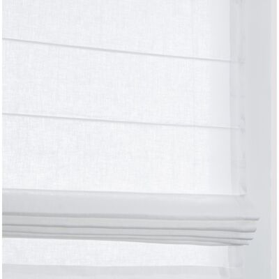 Roman blind LINNEA - White (Linen)