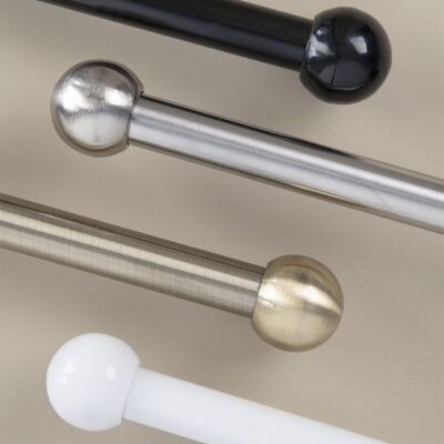 Luna Curtain Rod -  Matt White 13/16 mm