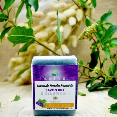 Ziegenmilchseife - Lavendel Basilikum & Rosmarin