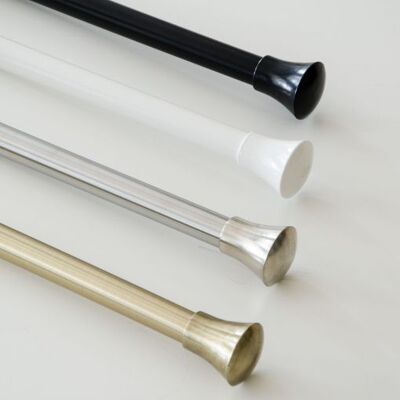 Vega Curtain Rod - White 16/19 mm