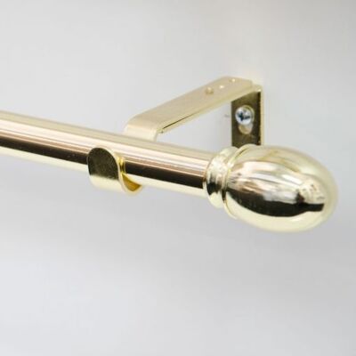 Olivia Curtain Rod - Brass 16/19 mm