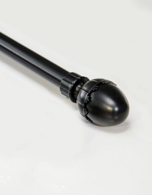 Elin Curtain Rod - Black 16/19 mm