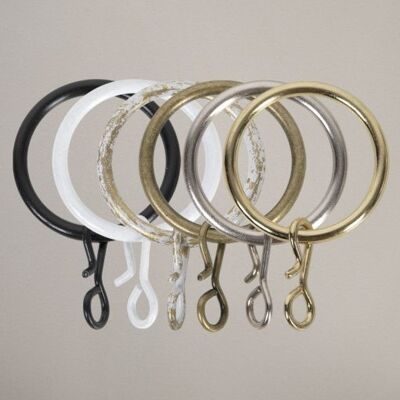 Curtain Ring for 16/19 or 18/20 mm Rod - White