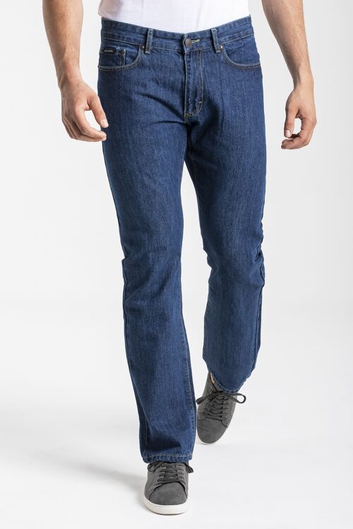 Jeans RL70 coupe droite coton stone washed