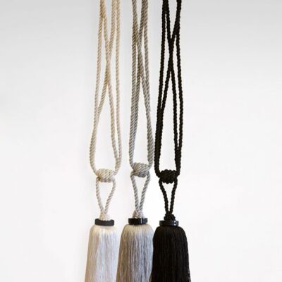 Infront Curtain Tassel - Black