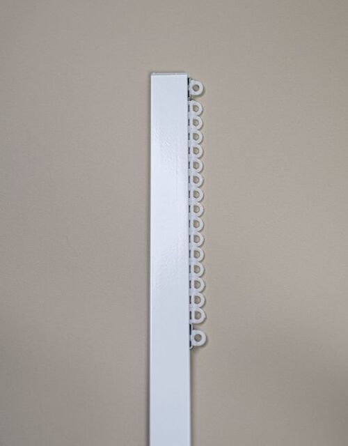 Alex Curtain Rail- White 100 cm